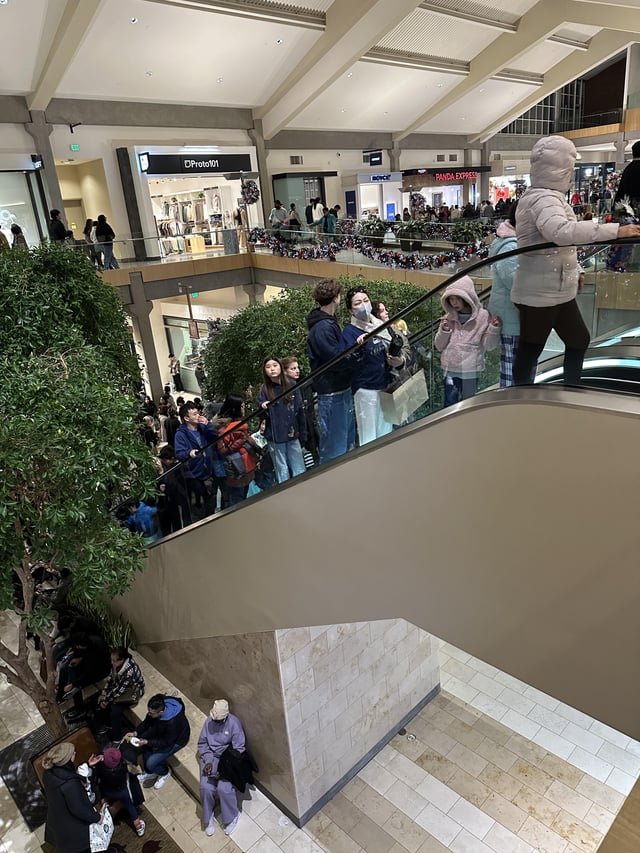 Bellevue mall packed right now