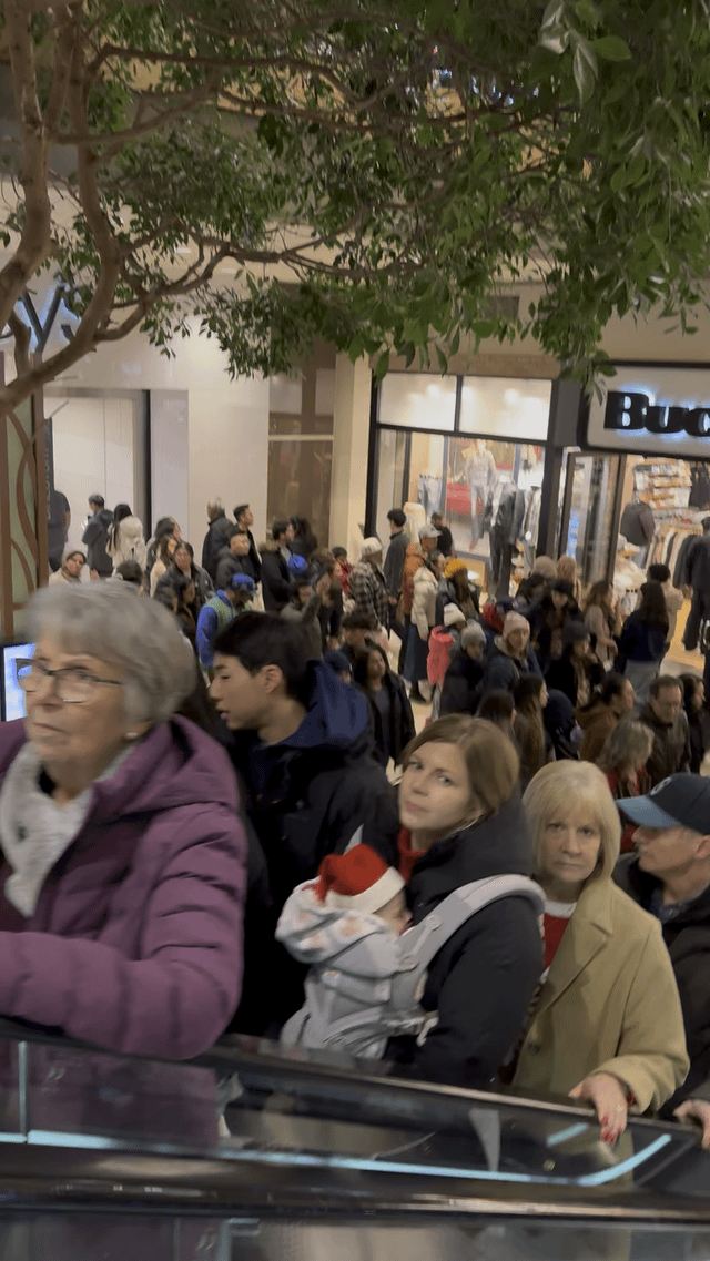 Bellevue square mall packed on Black Friday