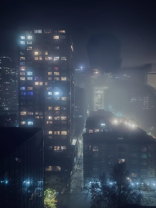 The fog from last night