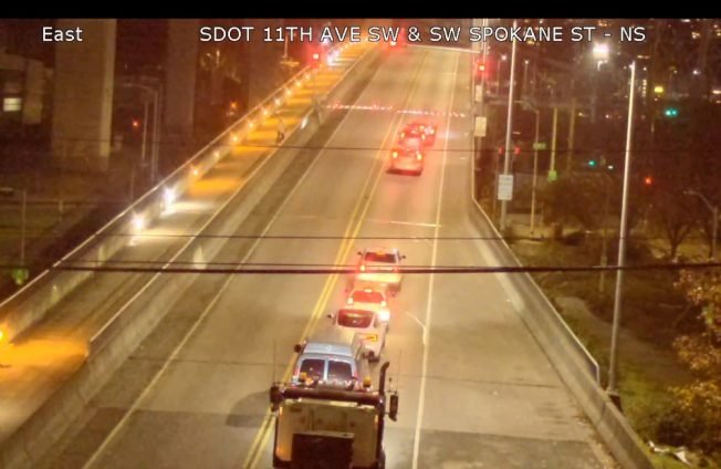 TRAFFIC ALERT: West Seattle low-bridge trouble, again