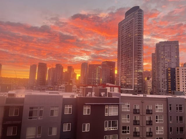 Pretty amazing sunrise today