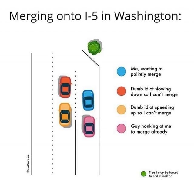 Merging onto I-5