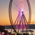 I photographed the great wheel after sunset last night