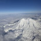 Lovely aerial view of Mt. Rainier