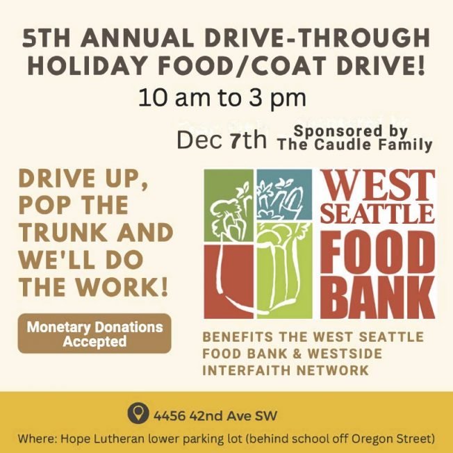 Coats and warm clothing to spare? Two 1-day West Seattle donation events this Saturday