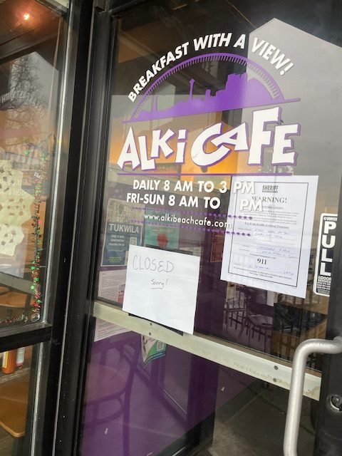 BIZNOTE: Alki Café closed after eviction notice posted