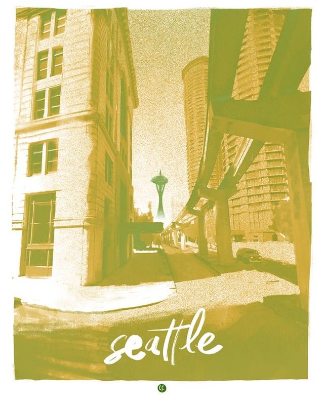 I did a poster of the Needle and the Monorail