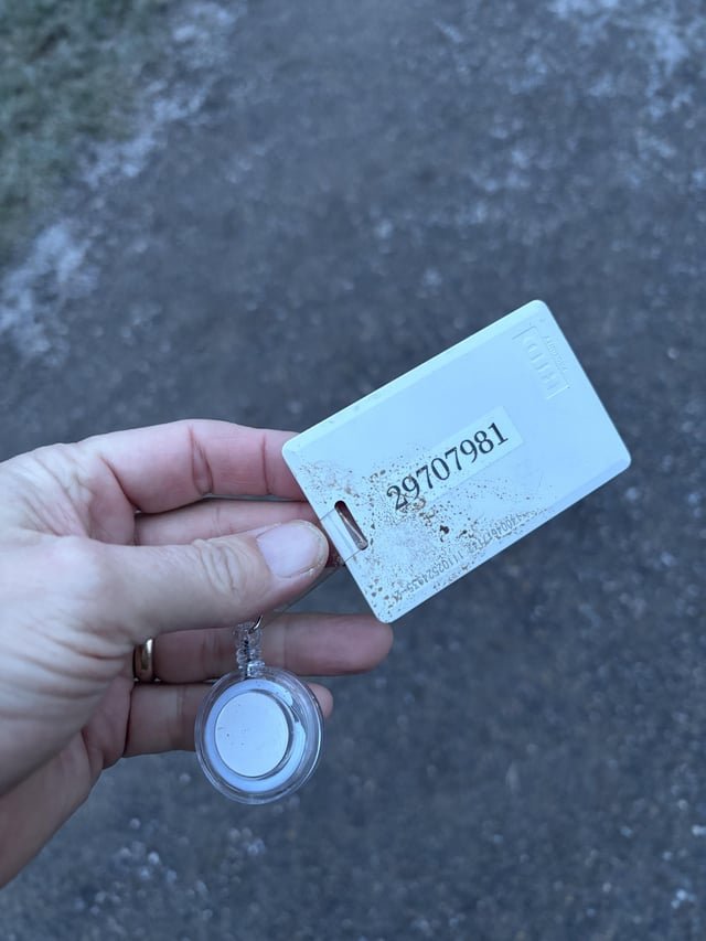 Someone lost their key card @ Medina dog park?
