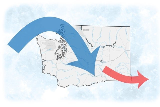 Democrats pour into Washington state as Republicans leave, analysis shows