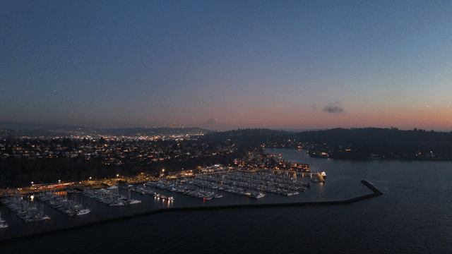 Sunset from Shillshole Marina