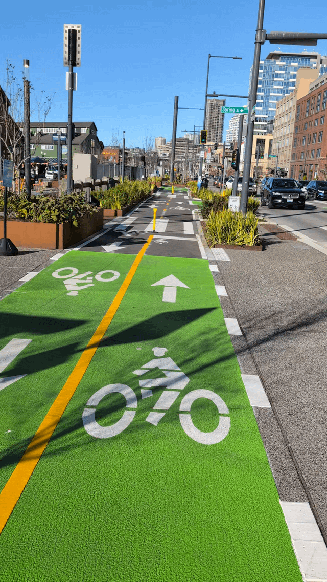 New Waterfront Bike Lane Opened!!