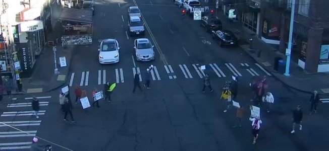 HAPPENING NOW: Demonstration in The Junction