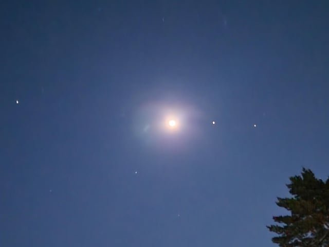 Take a look outside! Three planets and the moon are all lined up at the moment. Kind of neat.