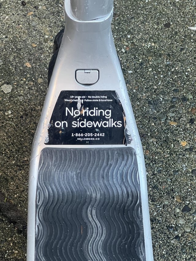 PSA: No riding on sidewalks ;)