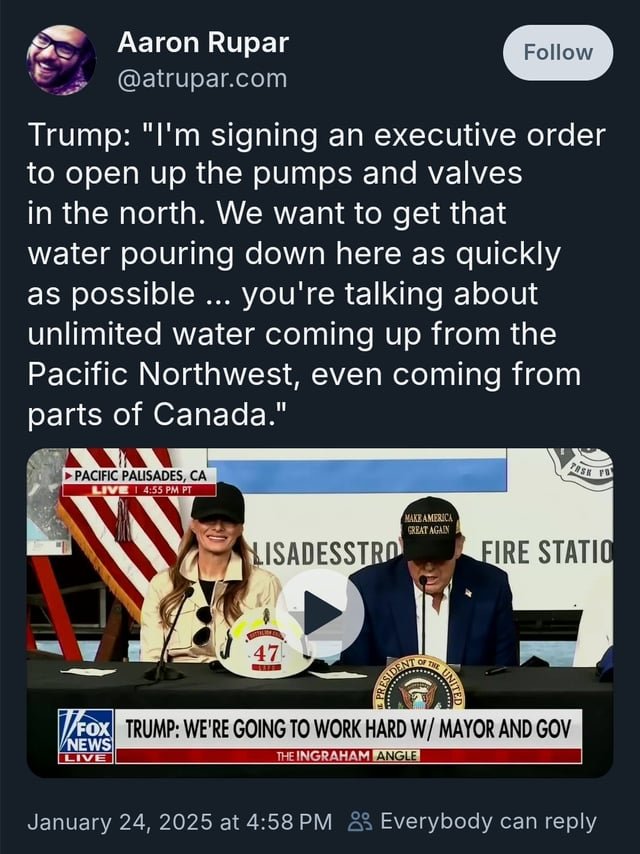 Zero comprehension about ramifications, especially on the PNW