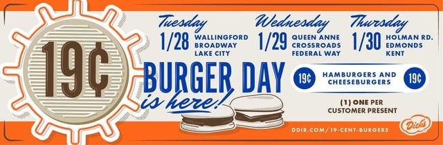 Just a reminder, Burger Day is here.