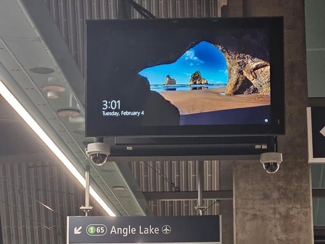 Sound transit uses windows for message boards i guess