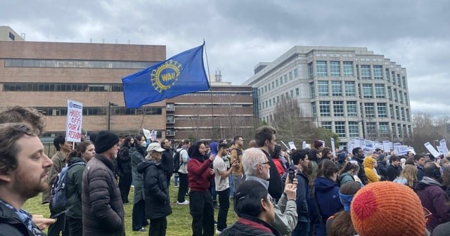 Seattle scientists protest Trump’s NIH cuts to research funding