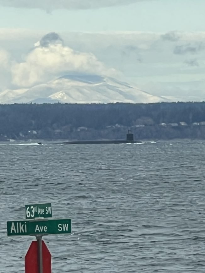 SEEN OFF WEST SEATTLE: Another submarine sighting off Alki