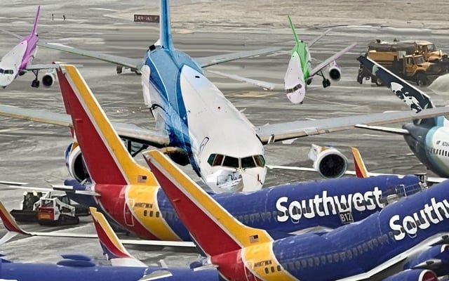 ‘Don’t Worry, I Used to Fly in the Midwest,’ Announces Pilot Moments Before Slowly Sliding Into Parked Planes