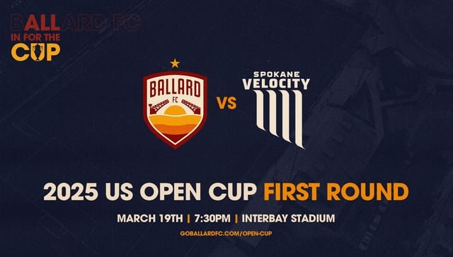 Rematch: Ballard FC to Host Spokane Velocity FC in First Round Match of 2025 U.S. Open Cup