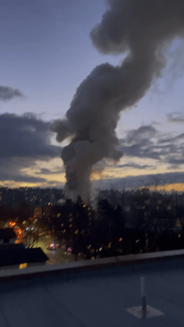 A video of the fire in Ballard from the roof of our apartment nearby
