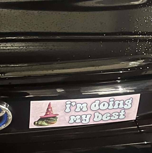 I’ll take this over the new driver stickers