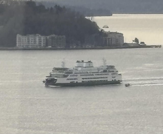 Anyone know why this ferry had a couple escorts in Elliott Bay this afternoon?