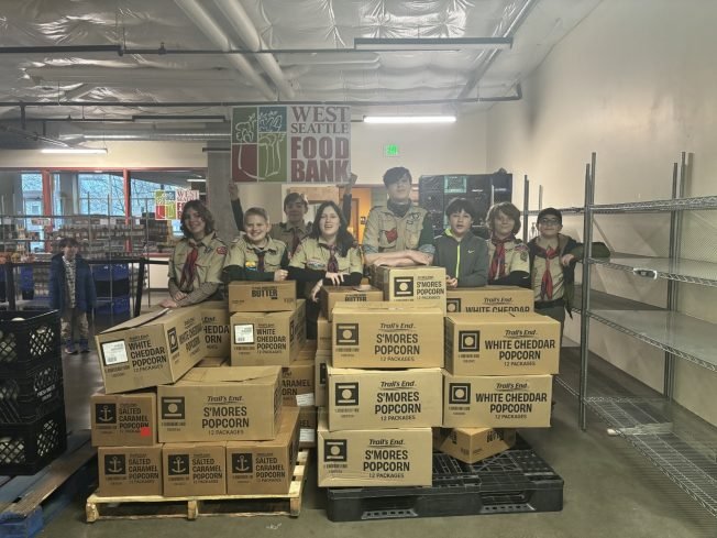 GIVING: Delicious donations from Scout Troop 282 and Pack 793