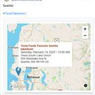 Tesla Protest Saturday at 10 am on Westlake