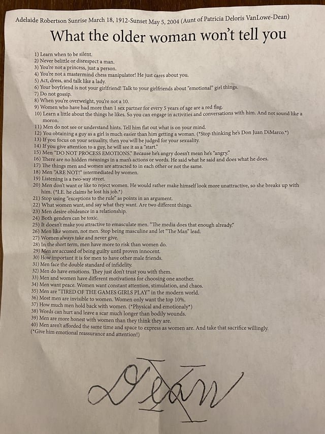 Last night I was out with some friends when a man came up to us and insistently gave us each this piece of paper