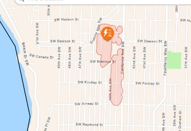 WEST SEATTLE WEATHER: Winds kick up; first power outage takes out 250+ in Seaview
