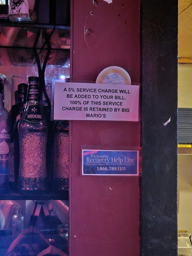 At big Mario’s capitol hill