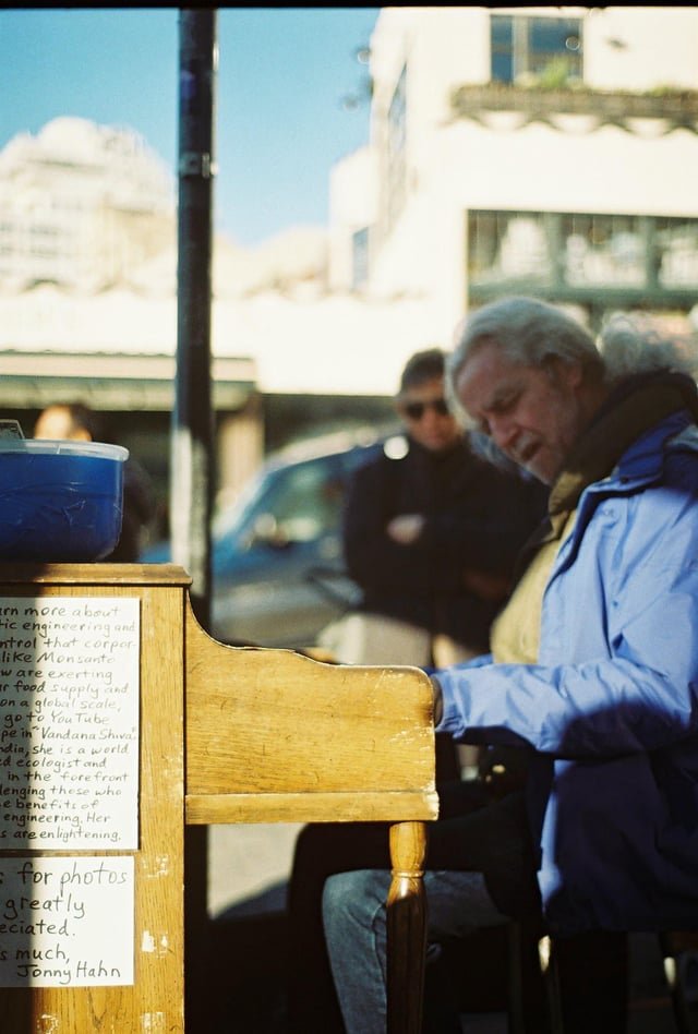 Is this guy playing Piano a common thing?