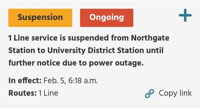 Heads up for your commute