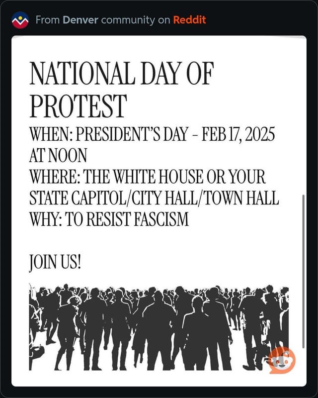 A call for 50501 to stand with the protests on this day