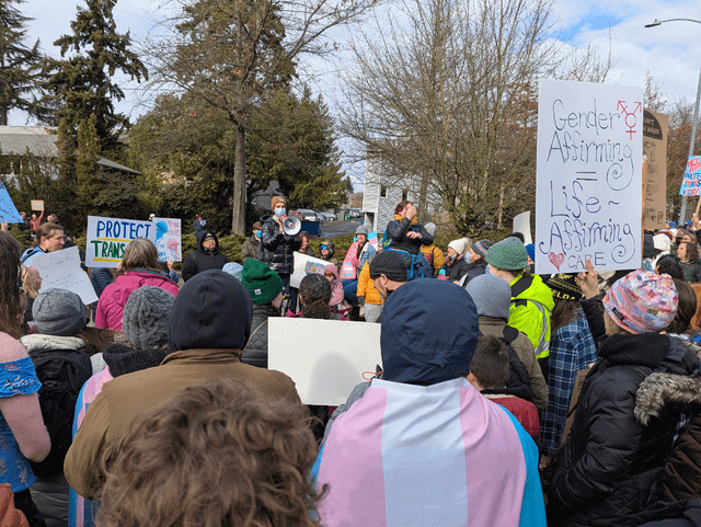 Standing for trans health and gender-affirming care