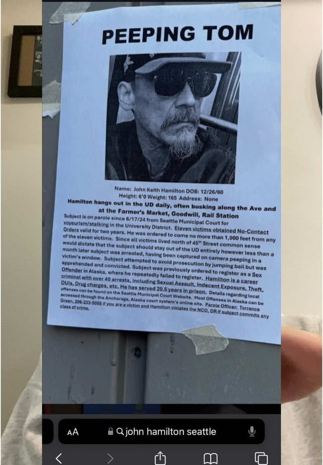 Watch Out‼️‼️ Peeping Tom Alert from a Tiktoker in the Bellevue Downtown area