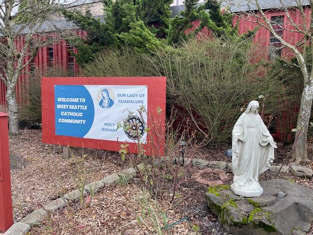 Two West Seattle Catholic parishes are merging, slowly