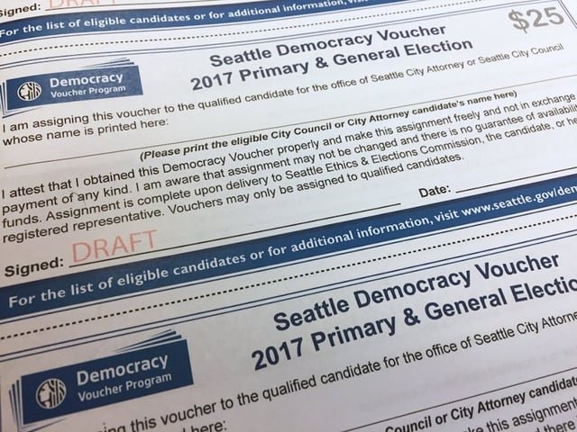 Seattle Mayor Bruce Harrell pushes for another decade of democracy vouchers