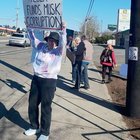 Tesla Takedown in Lynnwood March 1, 2025 gathers 150 protestors