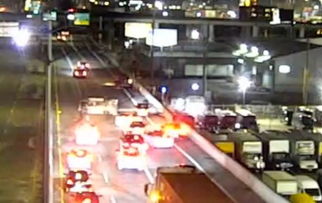 TRAFFIC ALERT: Car-on-side crash closes westbound Spokane Street Viaduct