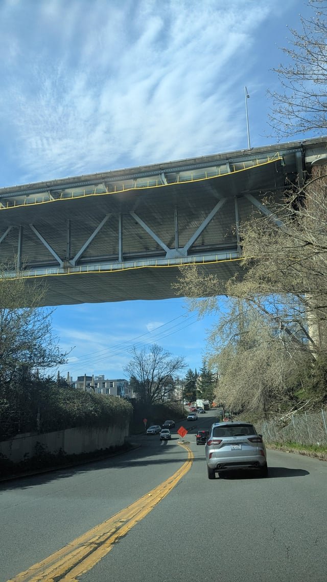 Does anyone know what this paneling under I-5 by Eastlake / Montlake is for?