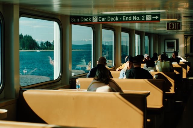 Sunny day on the Ferry