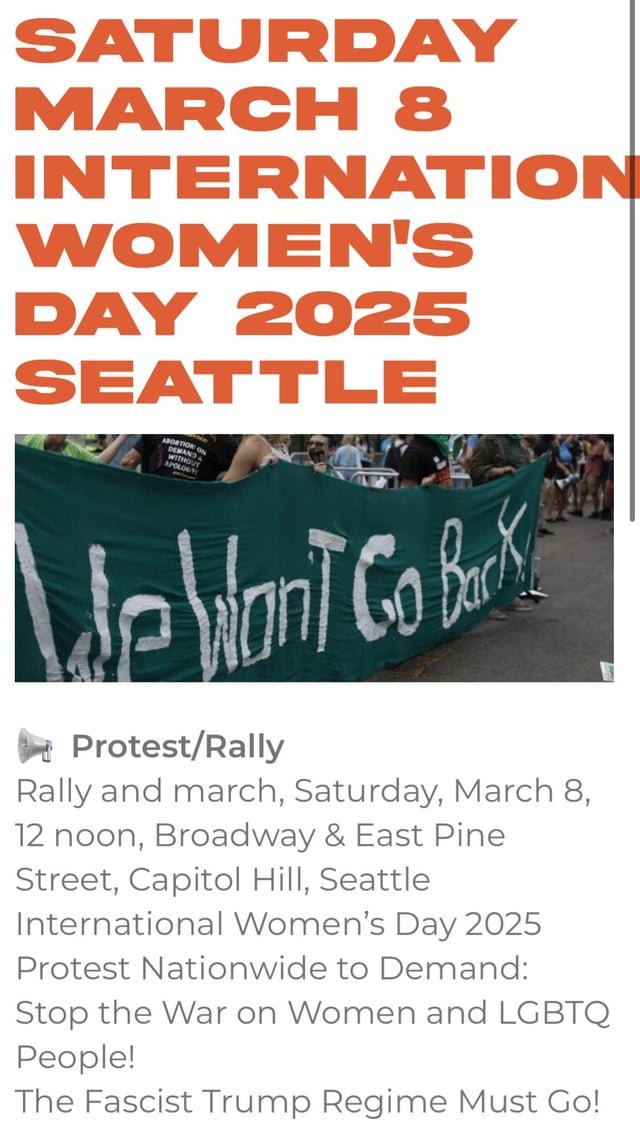 Intl Women’s Day March 3/8