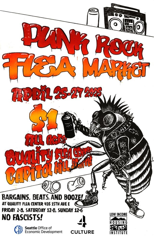 don’t miss it, next month: the Punk Rock Flea Market!