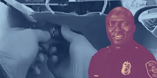 A cop accidentally fired a gun inside a homeless shelter