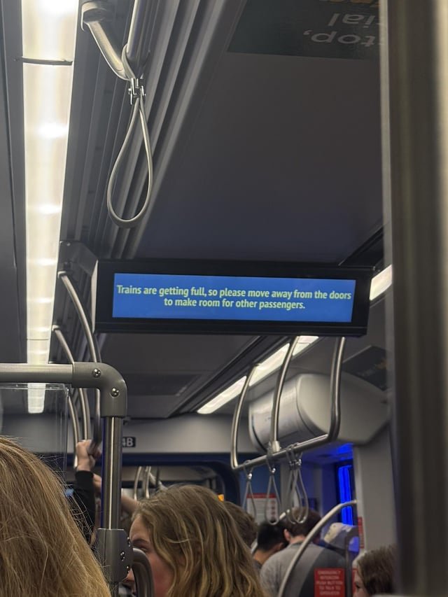 New sign spotted on the light rail