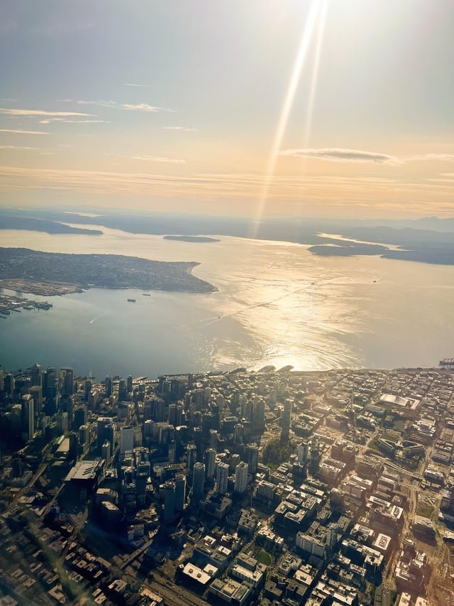 Lovely view flying in!