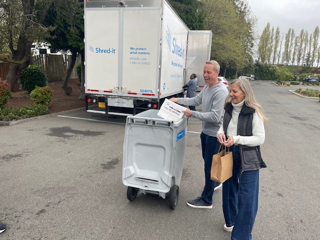 HAPPENING NOW: Shredding, and donating, at Westwood Village